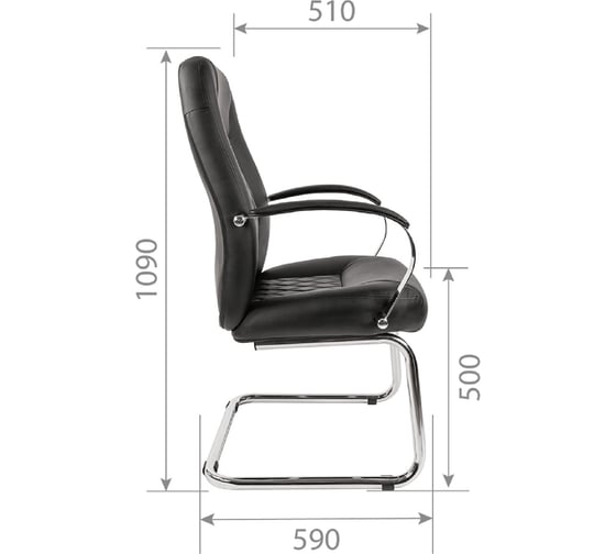 Компьютерное кресло CHAIRMAN 950 V экопремиум черный 00-07061552