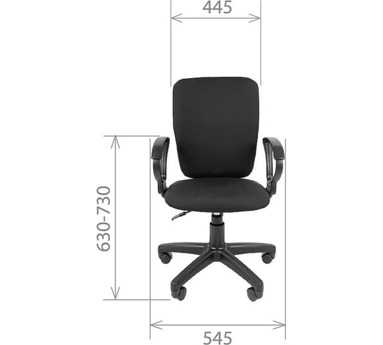 Компьютерное кресло CHAIRMAN Стандарт СТ-98 ткань 15-21 черный 00-07033383