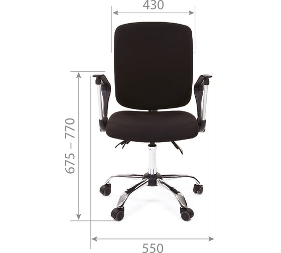 Компьютерное кресло CHAIRMAN 9801 15-21 черный хром N-А 00-07002745