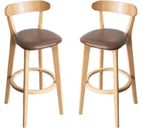 Стул Hesby Elevate Zenith комплект 2 шт, бежевый, серый HSBI_B016_wooden_greyp_2
