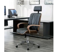 Кресло компьютерное Hesby Serene Serenity черное, коричневое HSBI_TG2522