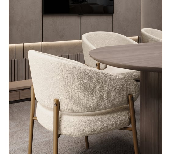 Стул Hesby Tranquil Zenith бежевый, золотой HSBI_HTC0258_beige