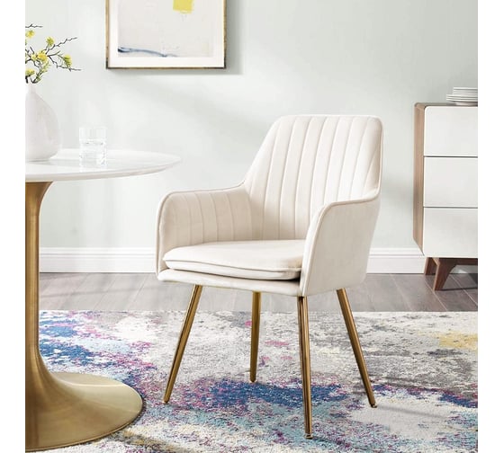 Стул Hesby Tranquil Synchrony бежевый, золотой HSBI_Y607_beige