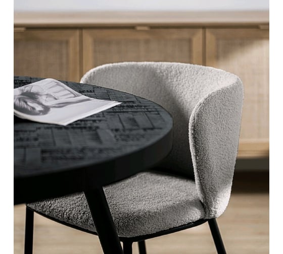Стул Hesby Whirl комплект 4 шт, серый, черный HSBI_DC23106_grey_4