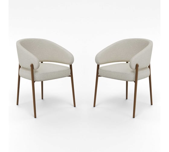 Стул Hesby Tranquil Zenith комплект 2 шт, бежевый, золотой HSBI_HTC0258_beige_2