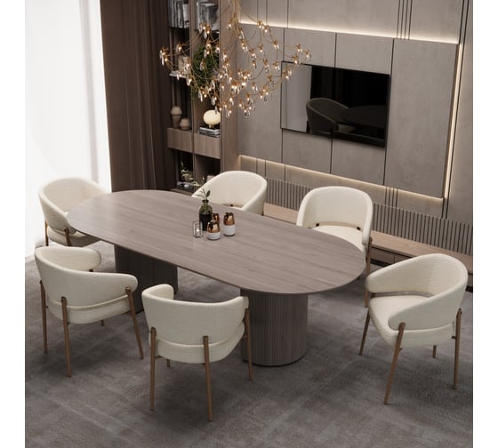 Стул Hesby Tranquil Zenith комплект 2 шт, бежевый, золотой HSBI_HTC0258_beige_2