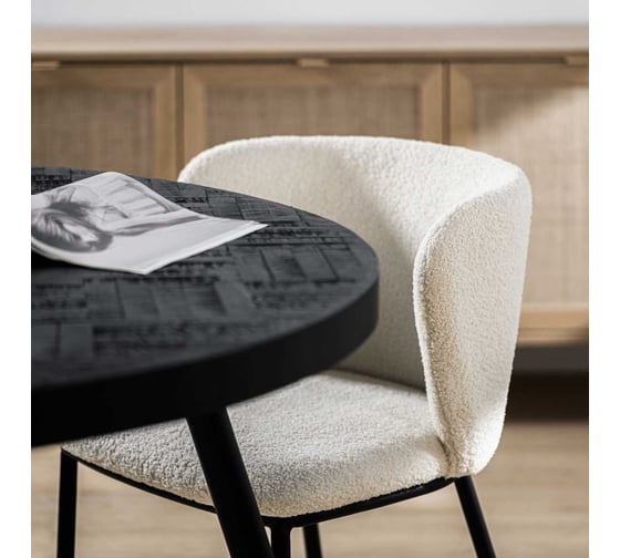 Стул Hesby Whirl комплект 4 шт, бежевый, черный HSBI_DC23106_beige_4