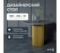 Стол круглый обеденный GENGLASS с металлическим подстольем 400х400 мм, TRUBIS Wood, золотое подстолье, столешница черный мрамор 100 см GGT-03-1-4-L-100 5