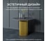 Стол круглый обеденный GENGLASS с металлическим подстольем 400х400 мм, TRUBIS Wood, золотое подстолье, столешница черный мрамор 100 см GGT-03-1-4-L-100 10
