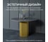 Стол круглый обеденный GENGLASS с металлическим подстольем 400х400 мм, TRUBIS Wood, золотое подстолье, столешница черный мрамор 120 см GGT-03-1-4-L-120 10