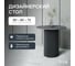 Стол круглый обеденный GENGLASS с металлическим подстольем 400х400 мм, TRUBIS Wood, черное подстолье, столешница черный мрамор 80 см GGT-03-2-4-L-80 5