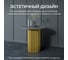 Стол круглый обеденный GENGLASS с металлическим подстольем 400х400 мм, TRUBIS Wood, золотое подстолье, столешница черный мрамор 80 см GGT-03-1-4-L-80 10