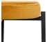 Табурет Leset Авис профиль, металл черный, велюр ULTRA MUSTARD горчичный 3001-1238 6