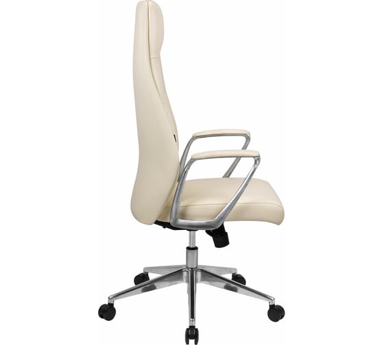 Кресло BRABIX PREMIUM Adept EX-752 синхромеханизм, алюминий, экокожа, бежевое 532931