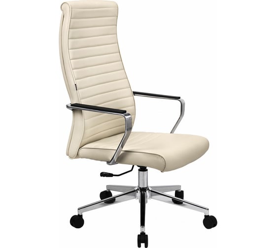 Кресло BRABIX PREMIUM Solo EX-730 алюминий, хром, экокожа, бежевое 532937