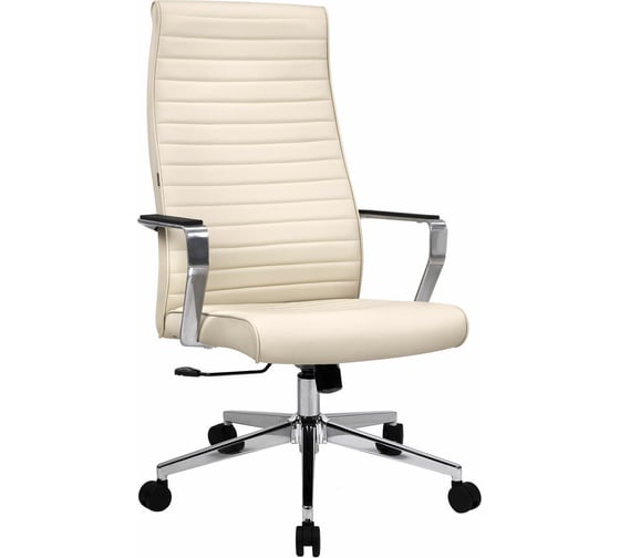 Кресло BRABIX PREMIUM Solo EX-730 алюминий, хром, экокожа, бежевое 532937