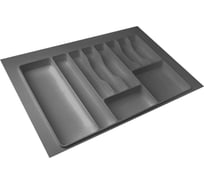 Лоток для столовых приборов Lemax PROF 80 см, серый, пластик MPT80GR