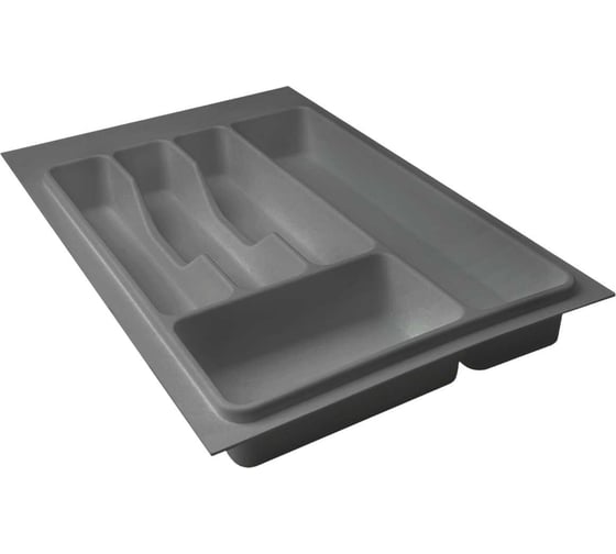 Лоток для столовых приборов Lemax PROF 40 см, серый, пластик MPT40GR