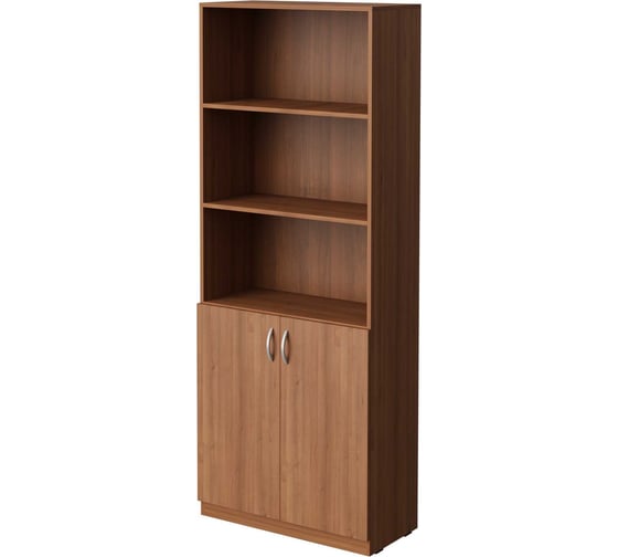 Шкаф полуоткрытый Альянс мебель с дверьми ХИТ 800x370x1925 см К-10 Орех гварнери 1