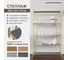 Стеллаж GreenWeen OSLO, золотой каркас, полки ЛДСП Бетон темный, 1000x330x1710 мм GW-OSLO-G-LD-BETTEM 11