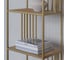 Стеллаж GreenWeen SOHO MINI, золотой каркас, полки ЛДСП Робиния, 450x300x1950 мм GW-SOHO-MINI-G-LD-R 8