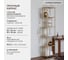Стеллаж GreenWeen SOHO MINI, золотой каркас, полки ЛДСП Робиния, 450x300x1950 мм GW-SOHO-MINI-G-LD-R 12