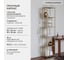 Стеллаж GreenWeen SOHO MINI, золотой каркас, полки ЛДСП Бетон светлый, 450x300x1950 мм GW-SOHO-MINI-G-LD-BETSVET 12