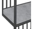 Стеллаж GreenWeen SOHO MINI, черный каркас, полки ЛДСП Бетон светлый, 450x300x1950 мм GW-SOHO-MINI-B-LD-BETSVET 4