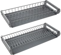 Посудосушитель Lemax PROF EVOLUTION с рамой, в корпус 600 мм, цвет вулканический серый MD1-6VG