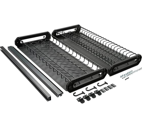 Посудосушитель Lemax PROF EVOLUTION с рамой, в корпус 600 мм, цвет вулканический серый MD1-6VG