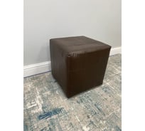 Пуфик мягкий NEW Victoria 40х40х40 см кожзам шоколадный П0145