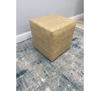 Пуфик мягкий NEW Victoria 40х40х40 см кожзам бежевый П0146