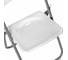 Стул складной BRABIX Golf Lite CF-017, серебристый каркас, пластик белый 532896 17