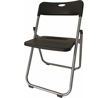 Стул складной BRABIX Golf Lite CF-017, серебристый каркас, пластик черный 532895