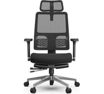 Эргономичное компьютерное кресло FoxGear NETZ модель M, черный FG-NETZ-M-BK