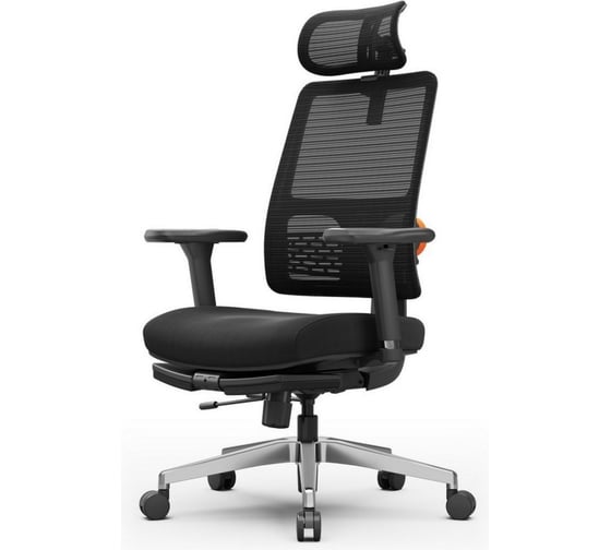 Эргономичное компьютерное кресло FoxGear NETZ модель M, черный FG-NETZ-M-BK