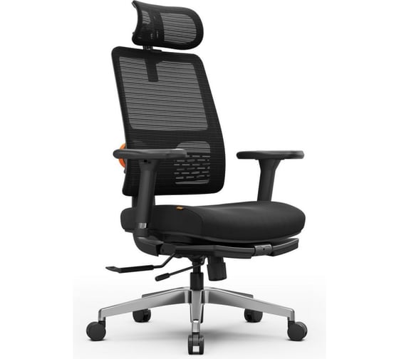 Эргономичное компьютерное кресло FoxGear NETZ модель M, черный FG-NETZ-M-BK