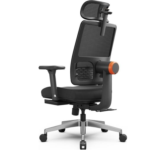 Эргономичное компьютерное кресло FoxGear NETZ модель M, черный FG-NETZ-M-BK