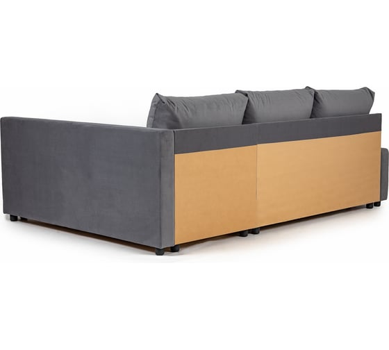 Угловой диван-кровать Divan24 Траумберг, серый Veluta Lux 32 70310421