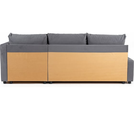 Угловой диван-кровать Divan24 Траумберг, серый Veluta Lux 32 70310421