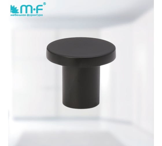 Ручка-кнопка MF H78 черная 11355v