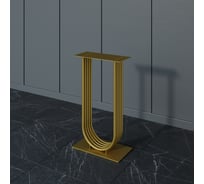 Подстолье для консольного столика GENGLASS ARFEO, U-образное, золотое GGKP-02-1