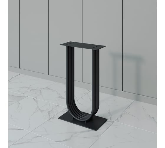 Подстолье для консольного столика GENGLASS ARFEO, U-образное, черное GGKP-02-2 1