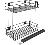 Бутылочница Lemax PROF 300 мм с боковым креплением, черный VK-01-300BL