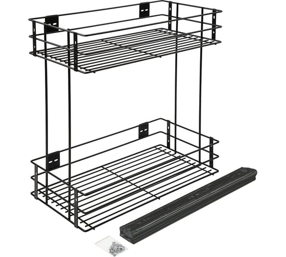 Бутылочница Lemax PROF 300 мм с боковым креплением, черный VK-01-300BL