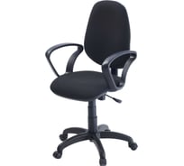 Кресло Фабрикант Комфорт Ткань, Мебельная, ТК-1 черный, ПВМ, PL 600, чарли, ролик 4610018460091