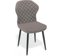 Стул ГЕЛЕОС Император кожзам, кремовый, черные ножки Импер_КЗ-крем_ЧН