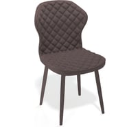 Стул ГЕЛЕОС Император кожзам, коричневый, черные ножки Импер_КЗ-корич_ЧН