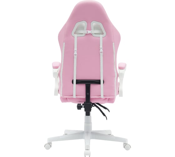 Компьютерное поворотное кресло KSG BRAVE WS-7 Kitten Pink экокожа, розовый/белый НФ-00001093