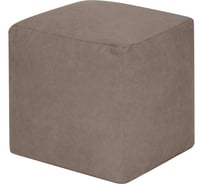 Пуфик DreamBag куб бежевый велюр 3922601